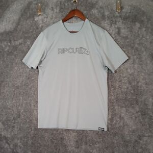 Rip Curl Mens Shock Upf Short Slerve Rash Surfware Short Sleeve Sz M